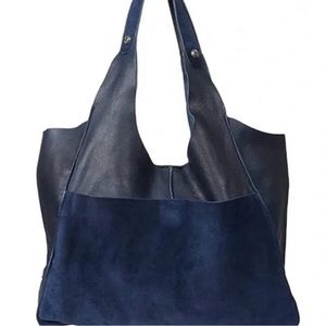 Free People Navy Blue Tote Bag